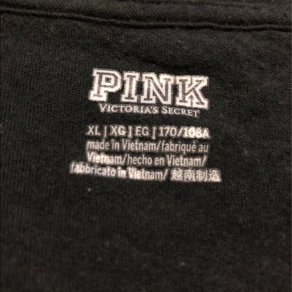 PINK cropped long sleeve kiss shirt - Picture 3 of 3